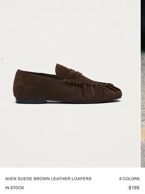 ALOHAS Brown Suede Loafers